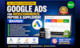 setup highly converting google ads for woocommerce peptide and supplement brand