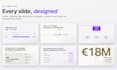 design a premium pitch deck in PDF and editable powerpoint