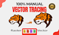 redraw logo to vector, convert image to vector, vector tracing to ai, svg, eps