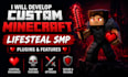 develop custom minecraft lifesteal smp plugins and features