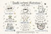 do kawaii doodle illustration custom doodle art