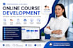 create online course content moodle course upload elearning development