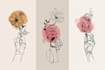 design elegant minimalist fine line tattoo illustrations