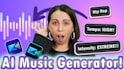 create unique ai generated music video and music visualization, lyrics animation