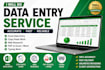 do data entry, copy paste and excel work