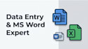 be your data entry and ms word expert