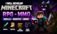 develop minecraft rpg mmo skills quests and boss plugins