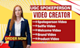 create professional ugc and spokesperson videos
