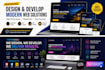 design and develop a modern responsive website