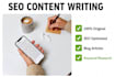 write SEO friendly blog posts and articles