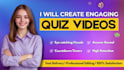 create quiz, tivia mcqs youtube videos