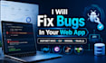 fix bugs in asp net mvc, c sharp, node js and sql database