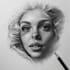 sketch handmade charcoal pencil drawing with shipping