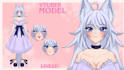 draw live2d vtuber model vtuber rigging, anime vtuber commission vtube studio