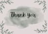 degsion elegent thanks you card