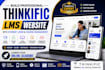 build thinkific lms website with student login and course management