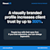 write and design a modern business profile