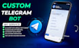 be your custom telegram automation bot and telegram mini app developer