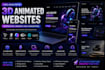 3d animated crypto website 3d animation webflow spline rive scroll gsap website