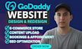 develop godaddy website godaddy website design godaddy website redesign seo