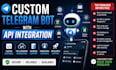 develop a telegram bot with API integration