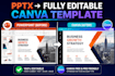convert your powerpoint pptx to editable canva templates