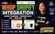 fix whop shopify integration shopify checkout payment setup api webhook