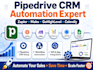 pipedrive crm setup zapier make automation gohighlevel calendly google sheets
