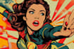 create art space superhero comic book illustrations