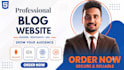 design and develop a professional blog website