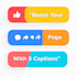 write 5 engaging english facebook captions in 24 hours