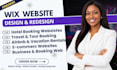build design wix website redesign wix hotel booking, travel tour booking website