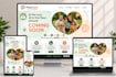 create a responsive HTML CSS website and modern landing page