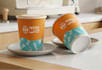 do premium coffee label, packaging, paper cup, sticker design