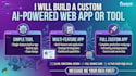 build a custom ai powered web app or tool