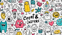 create doodle line art illustration