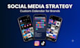 create viral social media content calendar and strategy