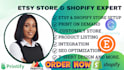 set up shopify etsy print on demand store customily shopify store etsy printify