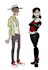 draw your character in a cartoonish style