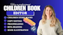 be your children book editor proofreader and copy editor