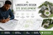 design landscape design, site development plan, grading plan and drainage layout