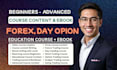 create day and option trading course content, forex trading ebook, video course