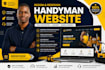 design  handyman website roofing  plumbing and construction service website