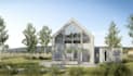 render tiny residence house 2d plan, accessory dwelling unit, prefab bunk cabin