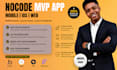 build a professional no code web or mobile app