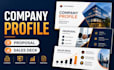 design company profile presentation, business proposal, and sales deck