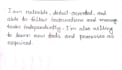 provide professional handwritten work