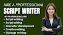 do movie script, screenplay, screenwriting, movie script writing, scriptwriter