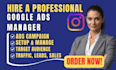setup, audit, manage and optimize shopify shopping ads, ecommerce google ads
