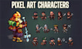 create pixel art characters, pixel sprite sheets, and pixel art animation
